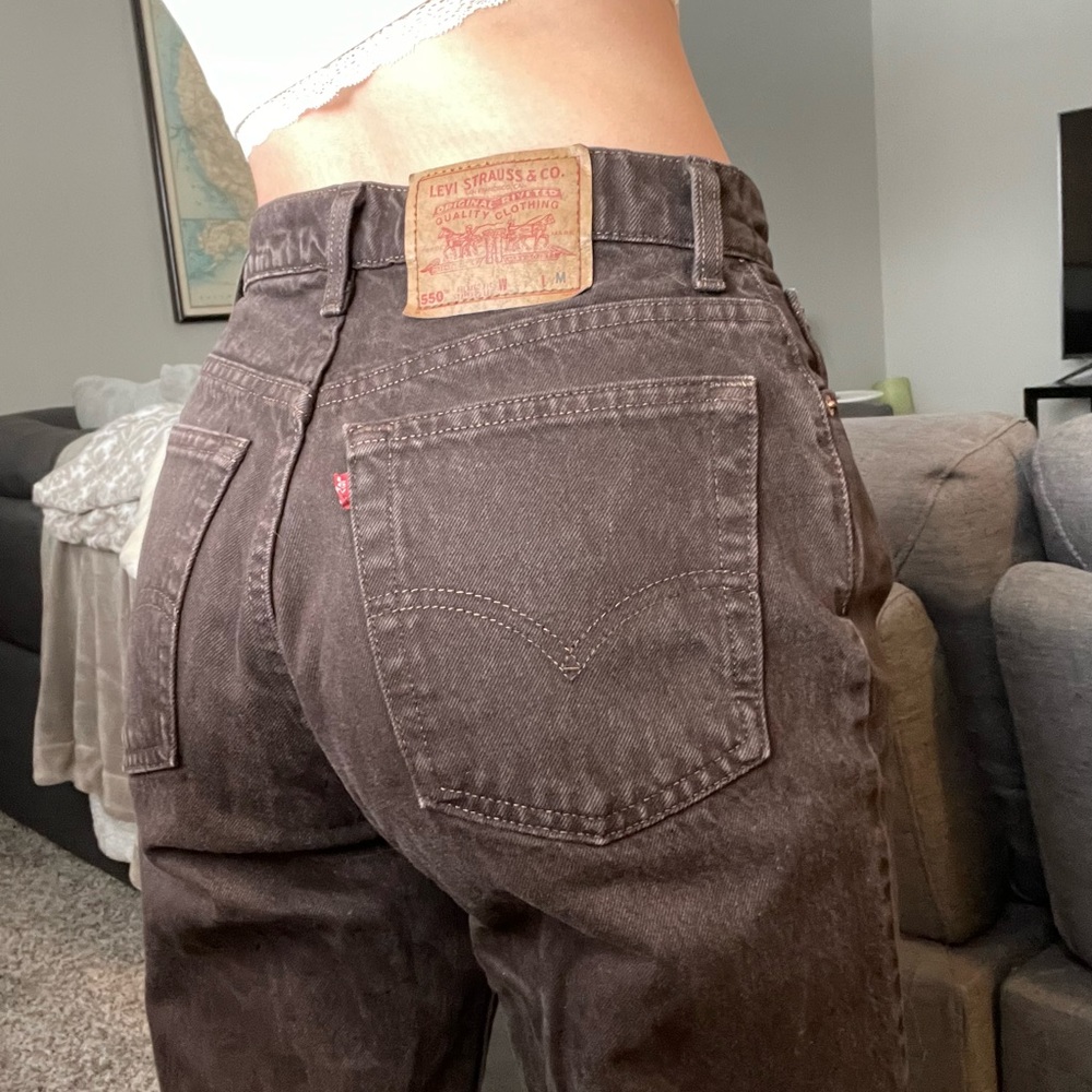 Vintage Levi’s 550 in chocolate brown